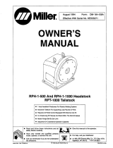 Miller RPT-1000 TAILSTOCK Owner's manual