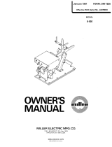 Miller JA376634 Owner's manual
