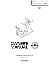 Miller JA420428 Owner's manual