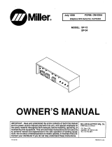 Miller SP-12 Owner's manual