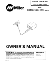 Miller SPOOLMATIC 1C/S Owner's manual