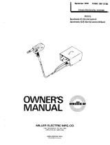 Miller SPOOLMATIC 1 Owner's manual