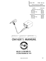 Miller HG000590 Owner's manual