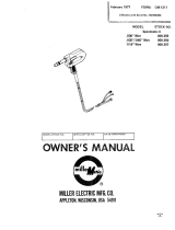 Miller HG005098 Owner's manual