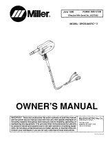 Miller SPOOLMATIC 3 Owner's manual