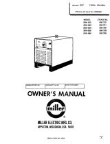 Miller SRH-444 Owner's manual