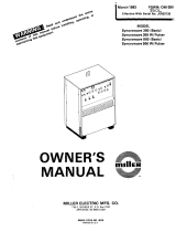 Miller JC652135 Owner's manual