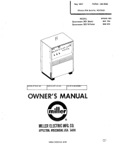Miller SYNCROWAVE 300 Owner's manual