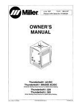 Miller THUNDERBOLT AC/DC Owner's manual