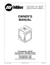 Miller THUNDERBOLT 300/200 AC/DC Owner's manual