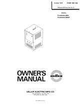 Miller THUNDERBOLT 225V Owner's manual
