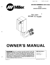 Miller VERNIER RANGE CONTROL Owner's manual