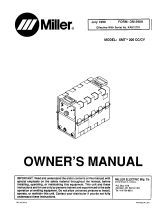 Miller XMT 200 CC/CV Owner's manual