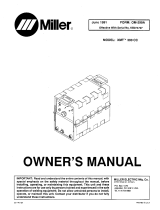 Miller XMT 300 CC Owner's manual