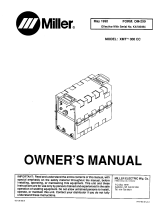 Miller XMT 300 CC Owner's manual