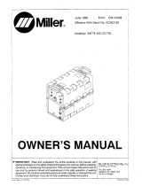 Miller XMT 300 CC/TIG Owner's manual