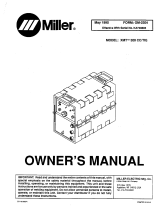 Miller XMT 300 CC/TIG Owner's manual