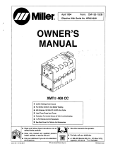 Miller XMT 400 CC 50HZ Owner's manual