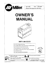Miller XMT 400 C Owner's manual