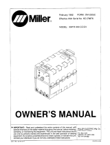 Miller KA895189 Owner's manual