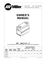 Miller XMT 400 CC/CV CE Owner's manual
