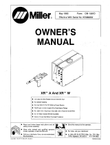 Miller XR CONTROL AND XR W GUN Owner's manual