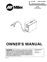 Miller XR-30 Owner's manual