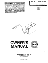 Miller XR-15 Owner's manual