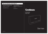 Goodmans GSR1885DAB Quick start guide