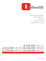 Olivetti d-Color MF222 - MF282 - MF362 - MF452 - MF552 Owner's manual