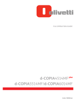 Olivetti d-Copia 4513MFplus-4514MFplus-5514MF-6014MF Owner's manual