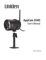 Uniden APPCAM25HD Owner's manual