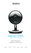 Uniden APPCAM50HD Owner's manual