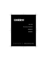 Uniden DCX700 Owner's manual