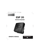 Uniden ESP20 Owner's manual
