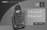 Uniden EXI4560 - EXI 4560 Cordless Phone User manual