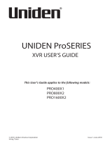 Uniden PRO800X2 Owner's manual