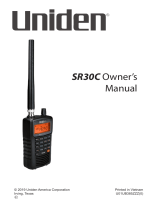 Uniden SR30C User manual