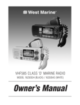 West Marine VHF585 16230542 Owner's manual