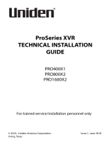 Uniden PRO1600X2 Installation guide