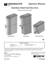 GMCWFront of House Stainless Steel Iced Tea Dispenser