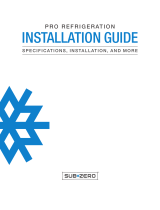 Sub Zero PRO4850G Installation guide