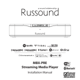 Russound MBX-PRE Wi-Fi Streaming Media Player Installation guide