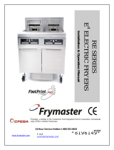 Frymaster FPRE22 Operating instructions