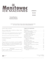 Manitowoc B1300 B1800 Installation guide