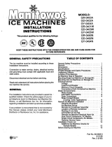 Manitowoc Ice G0400 Installation guide