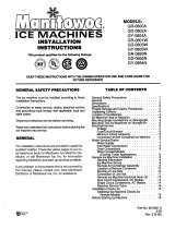 Manitowoc G0800 Installation guide