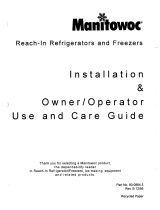 Manitowoc Ice Reach In Installation guide