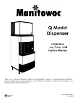 Manitowoc Ice Q Model Dispenser Installation guide