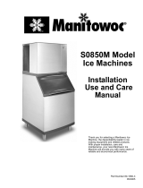 Manitowoc Ice S0850M User manual